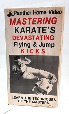 Mastering Karates  Flying & Jump Kicks VHS Tape Panther Prod.  Matt Dorsey - Image 1 of 4