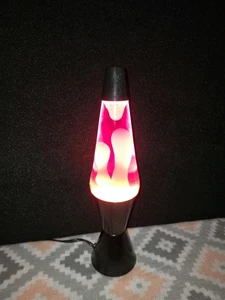 Vtg 2002 Lava Lite Lamp- Purple/Yellow -Black Base- 16” - Picture 1 of 12