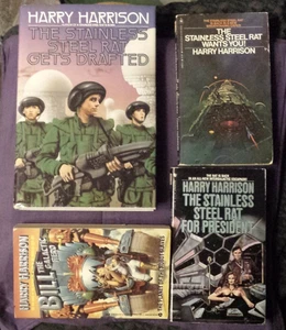 Lot of 3 pbs & 1 hardcover by Harry Harrison - Stainless Steel Rat series, Bill - Picture 1 of 7