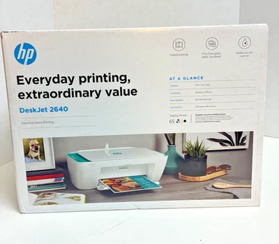 HP DeskJet 2640 All-in-One Printer Scanning Print from Laptop Tablet Phone NIB - Image 1 of 4