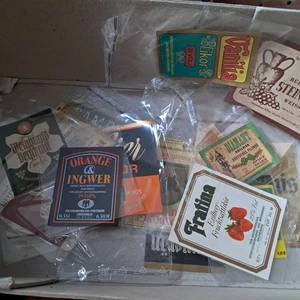 2) Posten DDR-Flaschen-Etiketten Liqiudation Zustand unterschiedlich - Bild 1 von 5
