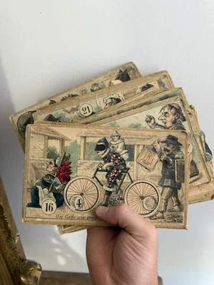 Cartons De Loto Articulés  Comique Ancien  - Photo 1/4