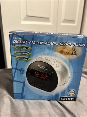 COBY CR-A56 Digital AM/FM Alarm Clock Radio New Open Box - Image 1 of 3