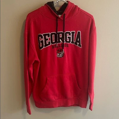 Sudadera con capucha bordada Georgia Bulldogs Champion. Talla mediana con bolsillos Foto 1 de 4
