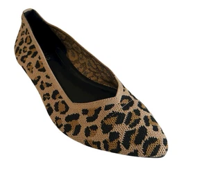 Torrid Leopard Stretch Strick braun spitz zulaufend Ballerinas Damen Weite 9,5 WW - Bild 1 von 16