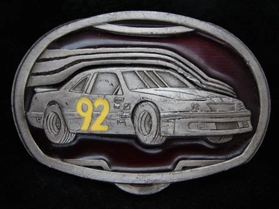 OI25164 VINTAGE 1992 **NASCAR** HEBILLA DE CINTURÓN CONMEMORATIVA DE PELTRE DE CARRERAS DEPORTIVAS Foto 1 de 2