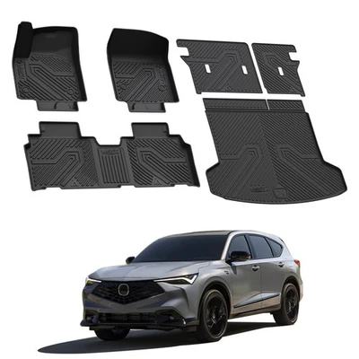 Floor Mat for Acura ZDX 2024 2025 Custom 1st & 2nd Row & Cargo Mat w/ Seatback Foto 1 de 4