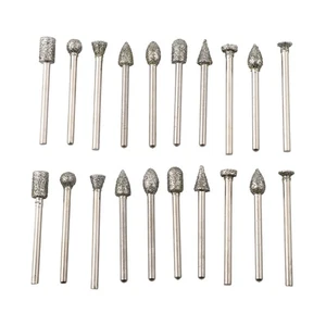 Rotary Tool Bit Set 20PCS with Various Shapes for Diverse Applications - Picture 1 of 24