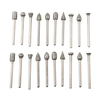 Rotary Tool Bit Set 20PCS with Various Shapes for Diverse Applications - Image 1 of 4