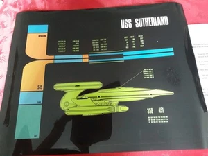 Star Trek Lcars Transparency Console Display Of USS Sutherland - Picture 1 of 2