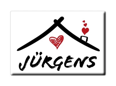 ENJOYMAGNETS Jürgens Kühlschrankmagnet Familie Name Nachname Love Geburtstag Grad Gift