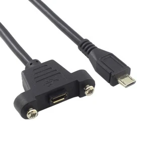 Cable alargador Micro USB 30cm macho hembra montaje panel extensor REF0804 - Imagen 1 de 2