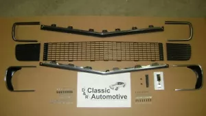 1967 1968 Camaro Grill Molding Hardware RS Emblem Bezel Door Chrome Trim 67 68 - Picture 1 of 7