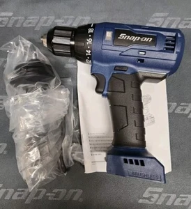 Snap-on™•CDR9015MB Lithium-Ion Cordless Drill Driver 18 Volt Blue Tool Only•New! - Picture 1 of 5