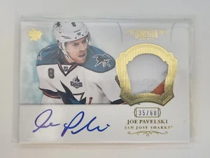 2012-13 Panini Dominion Joe Pavelski Patch Auto #31 35/60 - Picture 1 of 2