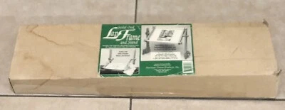 VTG Solid Hardwood Oak Scroll Lap Frame & Stand American Dream Product w/ Box - Image 1 of 4