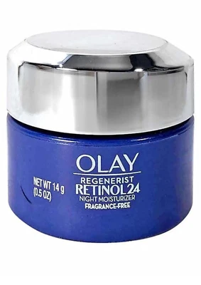 Olay Regenerest Retinol 24 Night Moisturizer Cream 0.5oz /14g Fragrance Free NEW - Image 1 of 4