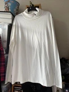 Men’s Size XL Cream Polo Neck Top, Long Sleeves, Bnwot - Picture 1 of 6