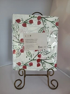 Cortina de Ducha West Elm Granada 72"W×74"L 100% ALGODÓN Vacaciones Navidad Foto 1 de 4