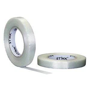 2 pack 3/4" .75 inch x 60 yard (18mm x 55m) 5 Mils Thick STIKK Filament Tape - Picture 1 of 1