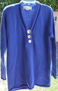 Suéter LARGO ALGODÓN GRANDE MUJER AZUL REAL MANGA LARGA DEAUVILLE T DALTON  - Imagen 1 de 7