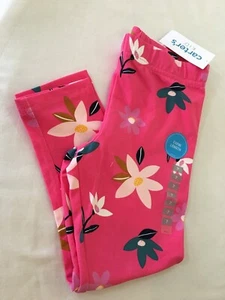 NWT Carter's Flowers Floral Capri Leggings Girls many sizes Pink - Picture 1 of 1