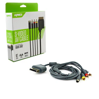 Microsoft Xbox 360 S-Video Cable KMD New SAV (Composite RCA Cord Adapter) - Image 1 of 2