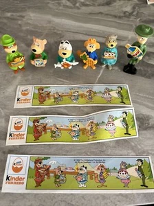 Lotto Kinder Componibili Orso Yoghi Yogi Bear 1995 con Cartine - Foto 1 di 3