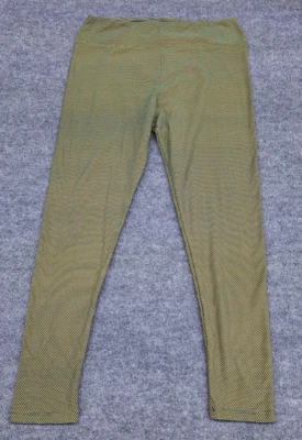 Leggings LuLaRoe para mujer altos y curvilíneos verde/amarillo lunares Foto 1 de 4