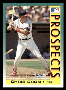 1992 Fleer Chris Cron #656 California Angels