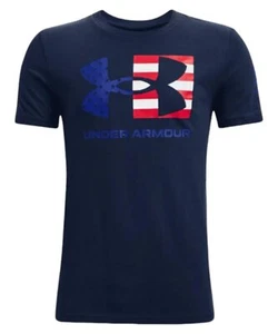 Under Armour Boys' Freedom Chest Flag Short-Sleeve T-Shirt Academy - Picture 1 of 1