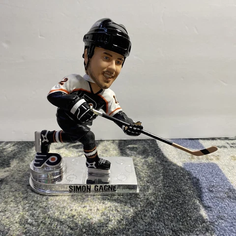 Simon Gagne Philadelphia Flyers NHL EXCLUSIVE ”Platinum Base” Bobblehead NIB! Cover