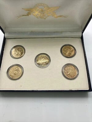 1999  Mint 24K Gold Plated State Quarter in Capsule  Set Of 5 - Image 1 of 4