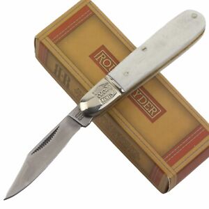 Couteau de poche Rough Ryder blanc en os lisse brouette RR1273 2 7/8"