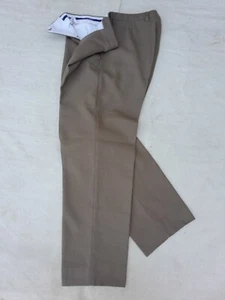 Burberry London Pants Mens 36in Beige Pleated Made in Spain EU 46 Lightly use - Picture 1 of 14