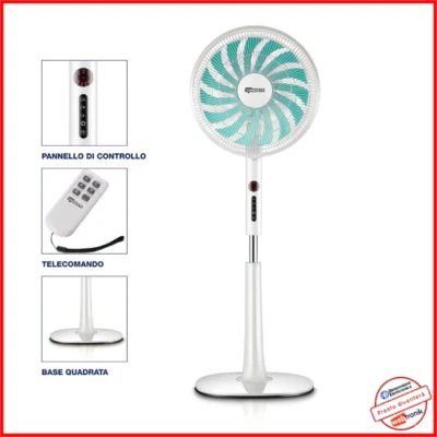 Ventilatore a Piantana Millepale TERMOZETA tzazml01 Telecomando Timer 15 pale - Immagine 1 di 4