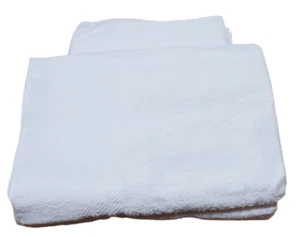 HOTEL WHITE BATH SHEETS SOFT QUALITY 500 GSM 100% COTTON SIZE 90150CM 6 Pieces - Picture 1 of 5