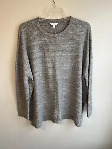 Size XXL (20) Grey Brushed Rib Relaxed Fit Women’s Tunic New With Tag - Picture 1 of 4