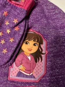 Dora The Explorer Toddler Girls Beanie Knit Cap Hat and Mitten 2 Piece Set   - Picture 1 of 4