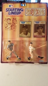 1989 alineación inicial Kenner grandes de béisbol Mickey Mantle Joe Dimaggio Yankees - Imagen 1 de 6