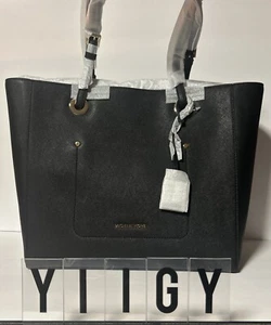 🐼💦 Michael Kors 🐼💦 Walsh Schwarz Leder Beuteltasche Tasche Handtasche 🐼 GB7*2 - Bild 1 von 9