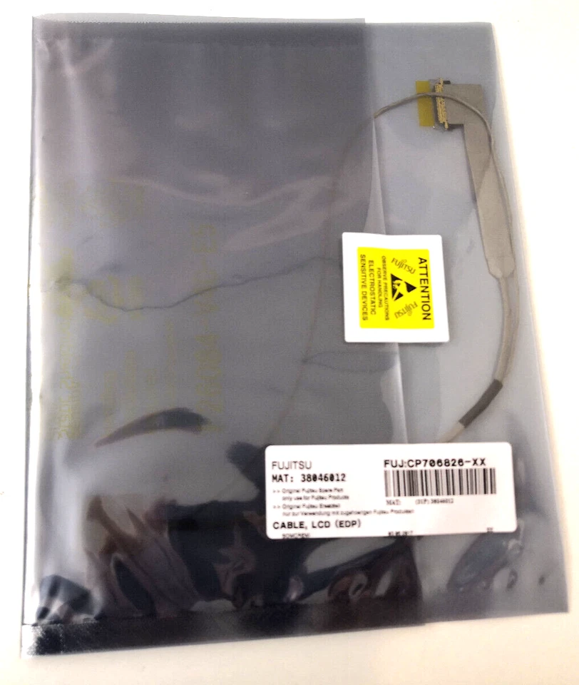 Original Fujitsu LCD Display Kabel CP706826 , 38046012 , FUJ:CP706826-XX , NEU - Bild 1 von 1