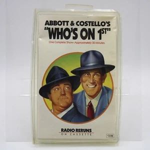 Abbott & Costello's Who's On 1st First Radio Reruns On Cassette NEW - Picture 1 of 4