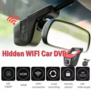 Car 1080P Camera DVR Cam Hidden Vehicle Video Cyclic Recorder Dash Cam Dual Len - Picture 1 of 12