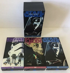 Star Wars Trilogy Box Set VHS Digitally THX Mastered Never Watched - Bild 1 von 2