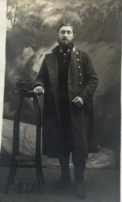 PHOTO POILU INTENDANCE MILITAIRE FRONT GUERRE 14 18 FRANÇAIS WWI WW1 - Photo 1/3