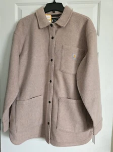 Carhartt Womens Shirt Jacket Size X-LARGE Flannel Shacket Snap Front - Picture 1 of 10