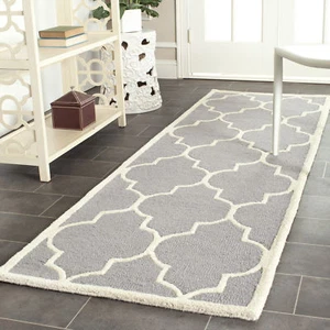 Safavieh Cambridge SILVER / IVORY Wool Runner 2'-6 x 12' - CAM134D-212 - Picture 1 of 3