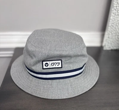 Taylor Made Vintage Twill Bucket Hat Golf Cap Gray Size L/XL - Image 1 of 4