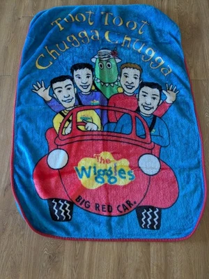 Manta de felpa The Wiggles Big Red Car 2004 Toot Toot Chugga 30 X 45   Foto 1 de 4